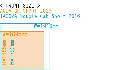 #AQUA GR SPORT 2023- + TACOMA Double Cab Short 2016-